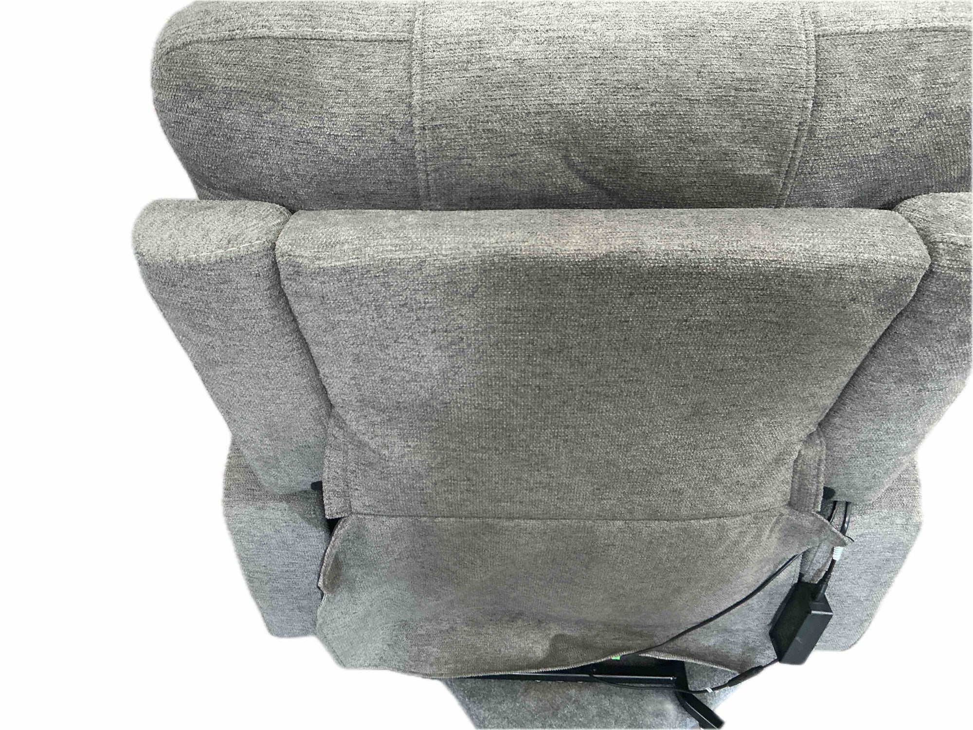 Flexsteel Zecliner Model 2 Plus Dark Gray Fabric Power Lift Recliner,
