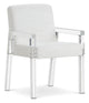 Bernhardt Ocean Drive White Acrylic Upholstered Arm Chair
