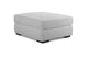 Edgewater Suave White Ottoman