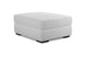 Edgewater Peyton White Ottoman