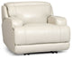 Reign Gray Lthr/vinyl Power Recliner With Power Headrest