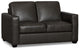 Lane Dark Gray Lthr/vinyl Loveseat
