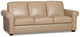 Lincoln Taupe Leather/Vinyl Sofa