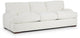 Alpha White Fabric Sofa