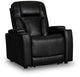 Optimus Black Leather/Vinyl Power Recliner