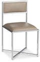Amalfi Taupe Stnl Steel Upholstered Side Chair