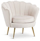 Lily Light Gray Velvet Accent Chair