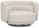 Presley Light Gray Fabric Swivel Chair