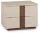 Brasilia Light Beige 2-drawer Nightstand