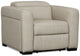 Melody Light Gray Micro Power Recliner