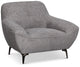Zoey Dark Gray Fabric Chair