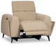 Reyna Beige Micro Power Recliner