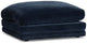 Jules Dark Blue Velvet Ottoman