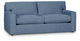 Hudson Blue Fabric Loveseat