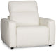 Tidal White Lthr/vinyl Power Recliner