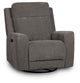 Dean Gray Fabric Power Swivel Glider Recliner