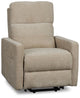 Talon Beige Fabric Power Lift Recliner
