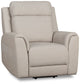 Gavin Beige Fabric Power Lift Recliner