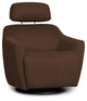 Aria Dark Brown Micro Power Swivel Recliner