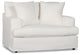 Marren White Fabric Chair